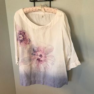 Linen top by jjill